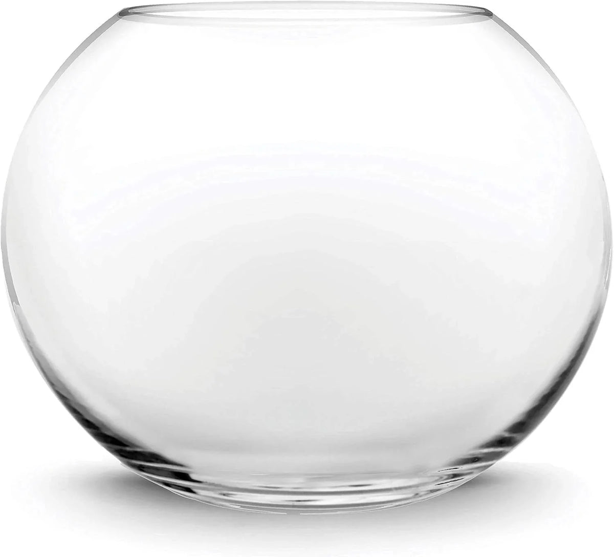 Glass Bubble Vase (H-4.5" W-5.5", Approx. 1/4 Gal.) Small Fish Bowl 07FC0E-D4 - KOEEK [1]