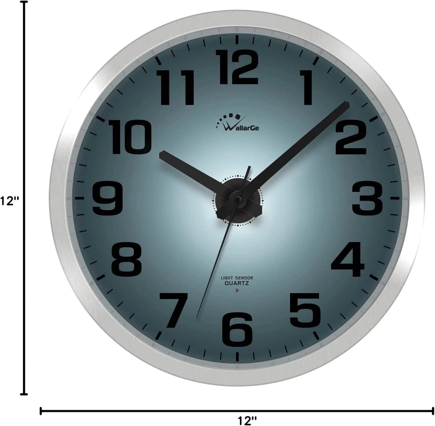 Glow-in-the-dark wall clock,specially designed for bedrooms - Silent wall clock 07FC0E-D4 - KOEEK [10]
