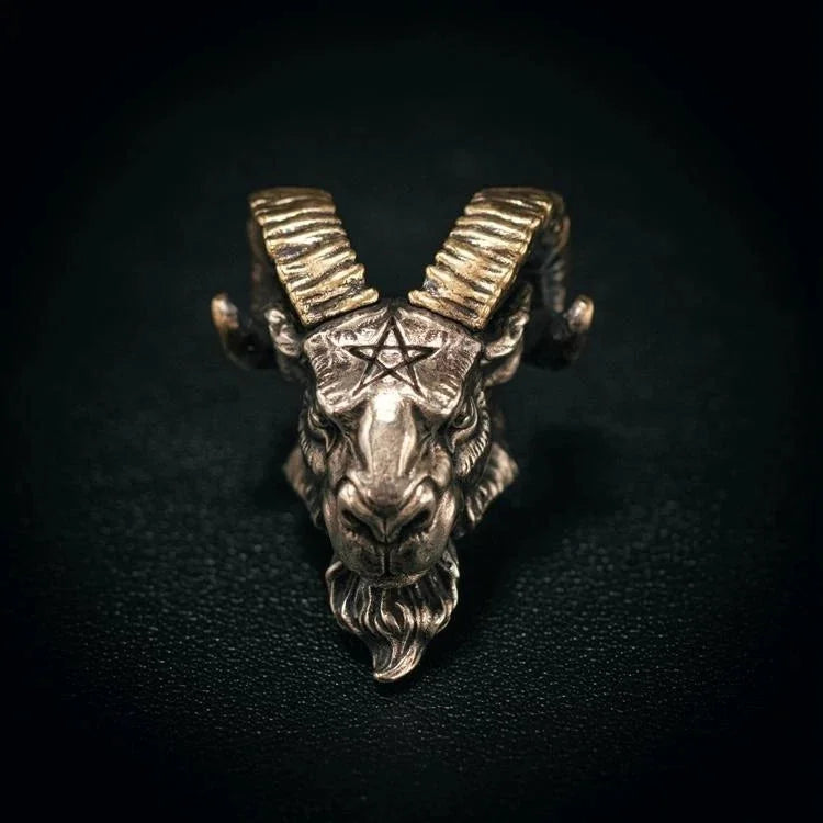 Goat Head Sculpture Bead EDC Pull Keychain Knife Pendant Lanyard Paracord Toys 07FC0E-D4 - KOEEK [6]