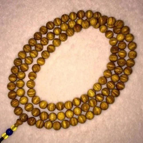 Gold Phoebe Nanmu 108 Beads Bracelet Water Grain 8mm Prayer Beads 07FC0E-D4 - KOEEK [1]