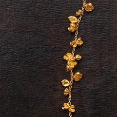 Gold Plated Osmanthus Bracelet Chinese Style Vintage  Wrist Jewelry Gift 07FC0E-D4 - KOEEK [4]