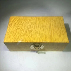 Golden Nanmu Jewelry Box 15×9×6cm Luxury Solid Wood Jewelry Storage Box GIFT 07FC0E-D4 - KOEEK [3]