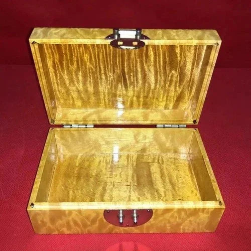 Golden Nanmu Jewelry Box 15×9×6cm Luxury Solid Wood Jewelry Storage Box GIFT 07FC0E-D4 - KOEEK [5]