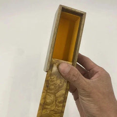 Golden Nanmu Jewelry Box Seal Case Random Color Wood Storage 07FC0E-D4 - KOEEK [4]