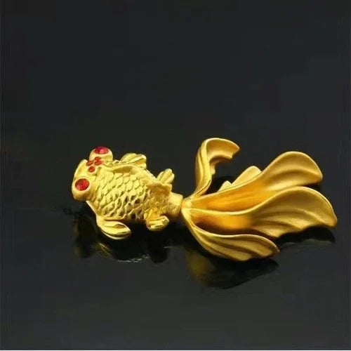 Goldfish Pendant Sand Gold Necklace Women’s Jewelry 07FC0E-D4 - KOEEK [1]
