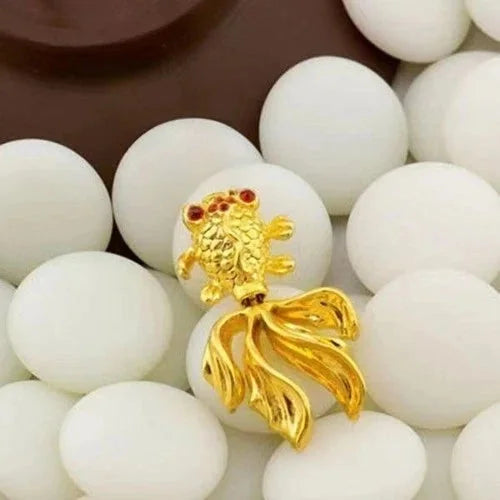 Goldfish Pendant Sand Gold Necklace Women’s Jewelry 07FC0E-D4 - KOEEK [2]