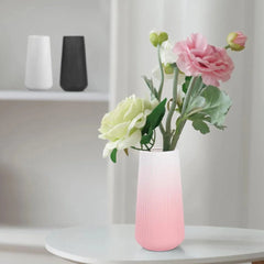 Gradient Pink Ceramic Vase,Small Cute Flower Vase for Pampas Grass, Home, Room 07FC0E-D4 - KOEEK [1]