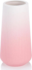 Gradient Pink Ceramic Vase,Small Cute Flower Vase for Pampas Grass, Home, Room 07FC0E-D4 - KOEEK [2]