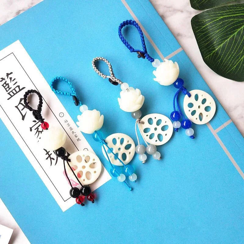 Grandmaster of Demonic Cultivation Wei Wuxian wangji Lotus Pendant Key Chain 07FC0E-D4 - KOEEK [1]