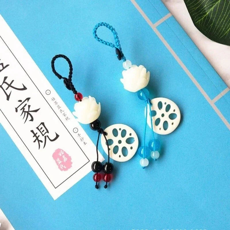 Grandmaster of Demonic Cultivation Wei Wuxian wangji Lotus Pendant Key Chain 07FC0E-D4 - KOEEK [2]