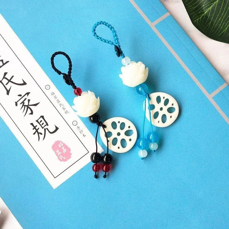 Grandmaster of Demonic Cultivation Wei Wuxian wangji Lotus Pendant Key Chain 07FC0E-D4 - KOEEK [4]