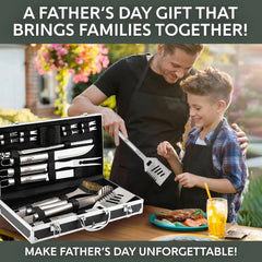 Grilling Accessories, Dad Gifts for Fathers Day Grilling Gifts, Heavy Stainless 07FC0E-D4 - KOEEK [2]