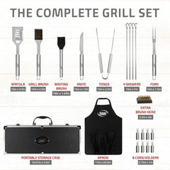 Grilling Accessories, Dad Gifts for Fathers Day Grilling Gifts, Heavy Stainless 07FC0E-D4 - KOEEK [3]