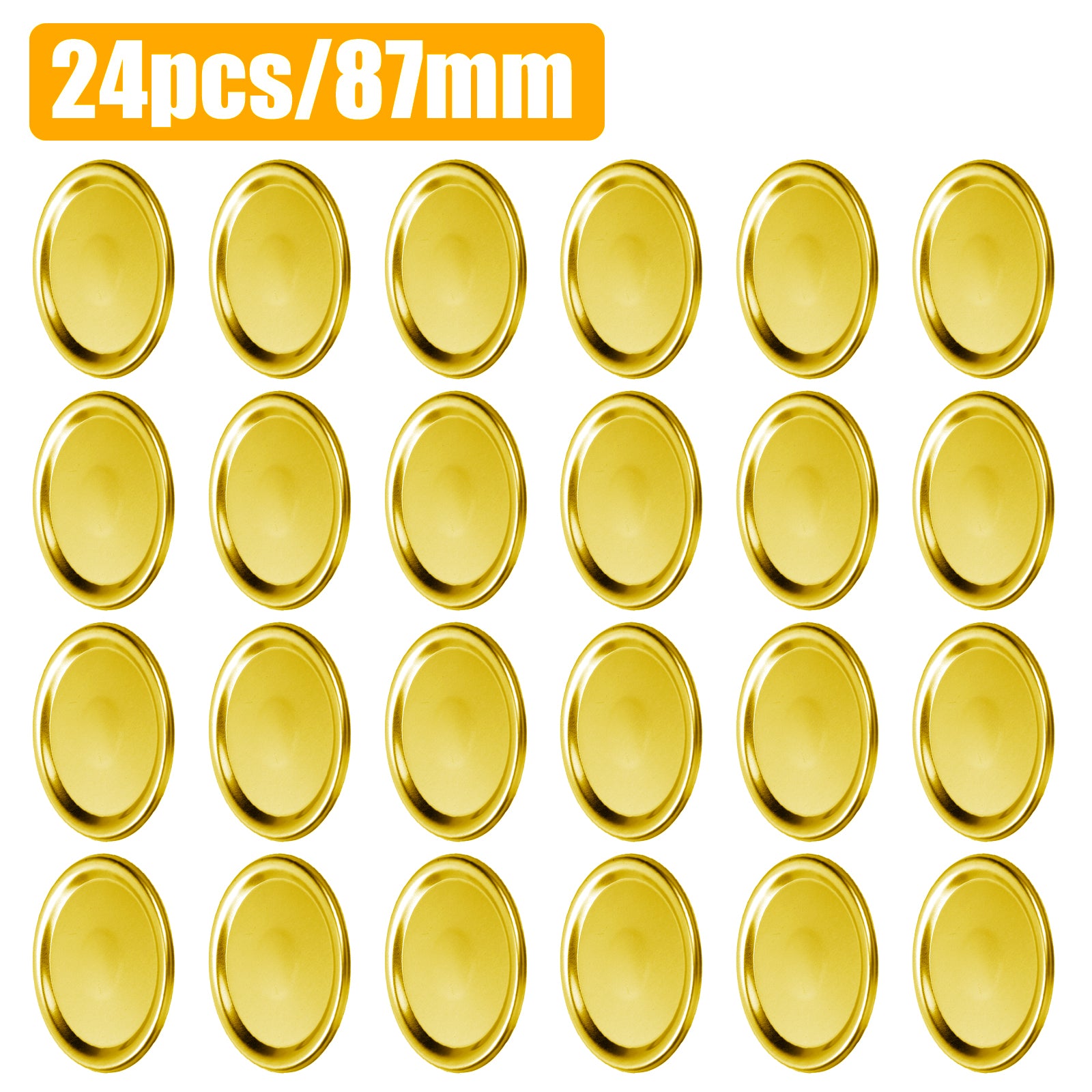 100PCS 87/70mm Regular Wide Mouth Canning Lid Mason Jar Leakproof Durable Reused koeek - KOEEK