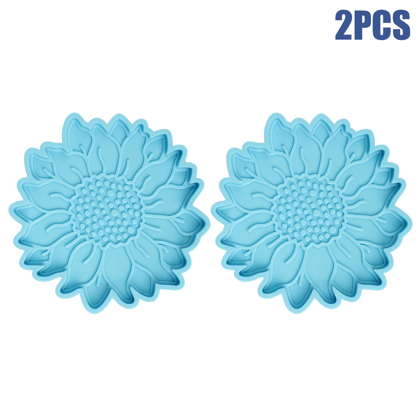 Silicone Sunflower Coaster Resin Mold Epoxy Casting Making Mould DIY Craft Tool koeek - KOEEK