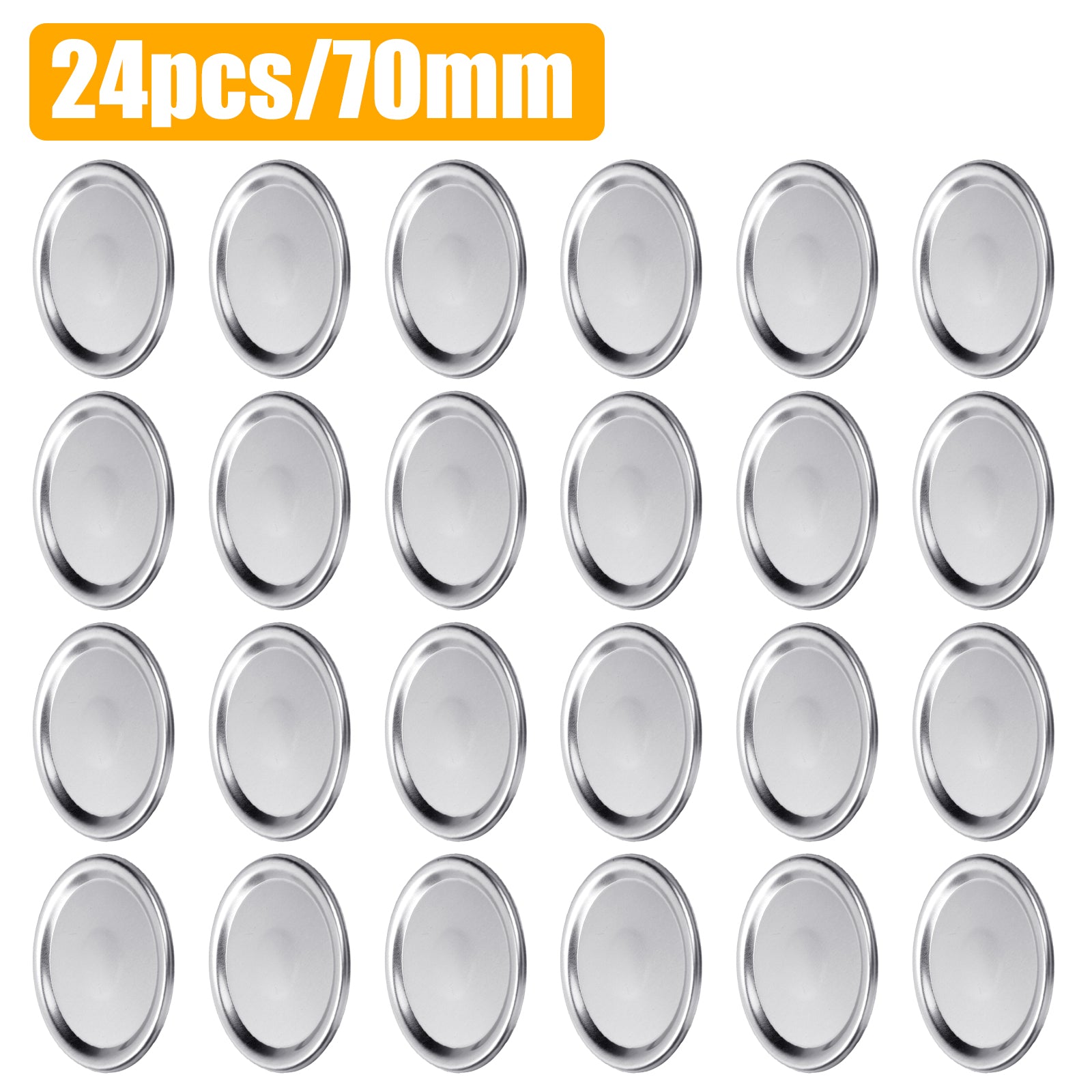 100PCS 87/70mm Regular Wide Mouth Canning Lid Mason Jar Leakproof Durable Reused koeek - KOEEK