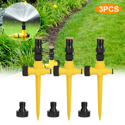 1-4x 360° Garden Lawn Automatic Sprinkler System