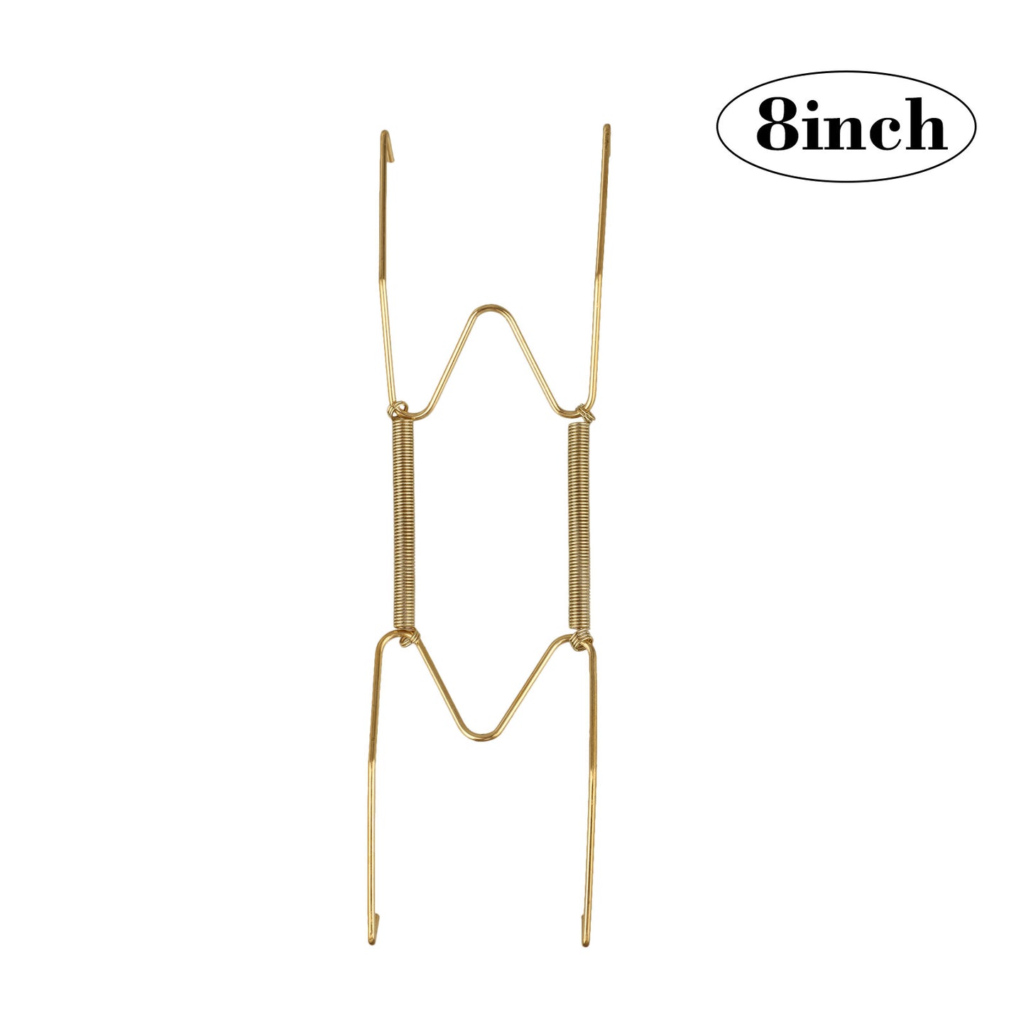 10pcs Golden Spring Plate Wire Hangers for 6"-16" Plates Display Wall Mounting koeek - KOEEK