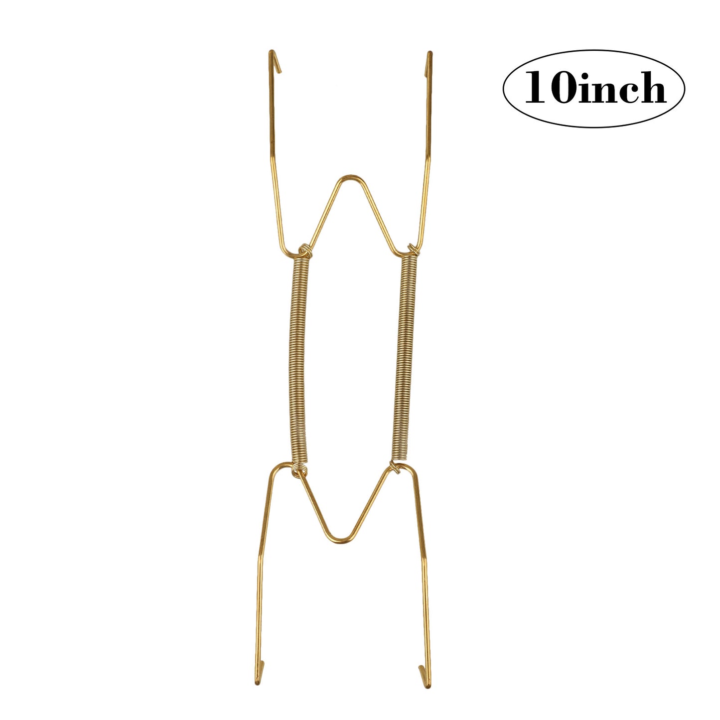 10pcs Golden Spring Plate Wire Hangers for 6"-16" Plates Display Wall Mounting koeek - KOEEK