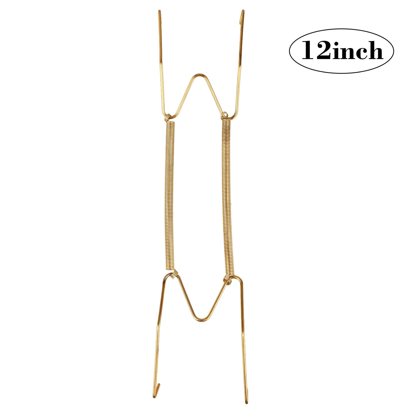 10pcs Golden Spring Plate Wire Hangers for 6"-16" Plates Display Wall Mounting koeek - KOEEK