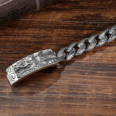 Handmade Men's Dragon Bracelet Vintage Style Jewelry 07FC0E-D4 - KOEEK [2]