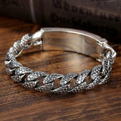 Handmade Men's Dragon Bracelet Vintage Style Jewelry 07FC0E-D4 - KOEEK [4]