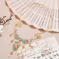 Hanfu Tassel Choker Necklace Chinese Style Yingluo Cheongsam  Year 07FC0E-D4 - KOEEK [1]