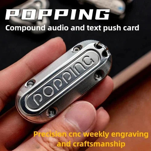 Haptic Slider Popping Zirconium EDC Mechanical Metal Tuning Fork Fidget Toy Gift 07FC0E-D4 - KOEEK [7]