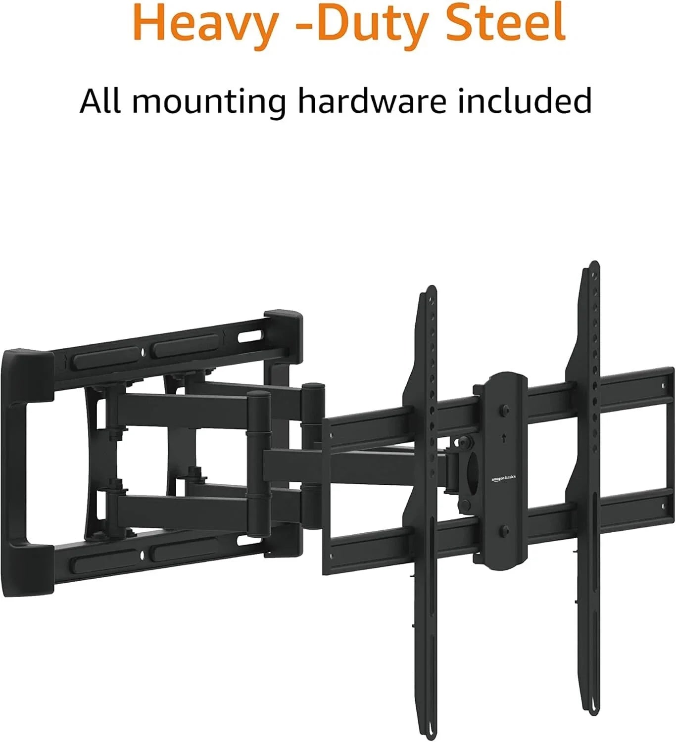 Heavy Duty Double Arm Full Motion Articulating TV Stand, Black 07FC0E-D4 - KOEEK [1]