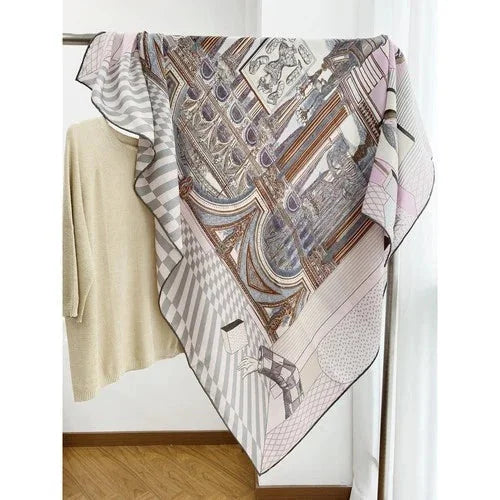 High Luxury! 30% Silk & 70% Wool Hand Rolled Edges Wrap Scarf Shawl 53" 07FC0E-D4 - KOEEK [5]