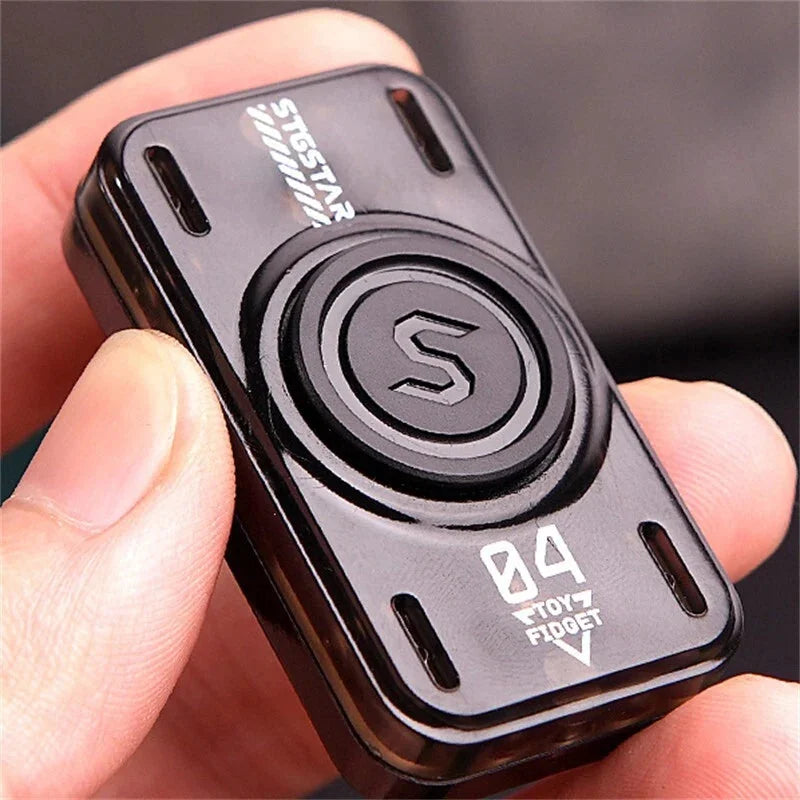Hot 2 in 1 Multifunctional Fidget Toy Plastic Push Fidget Slider EDC Spinner 07FC0E-D4 - KOEEK [5]