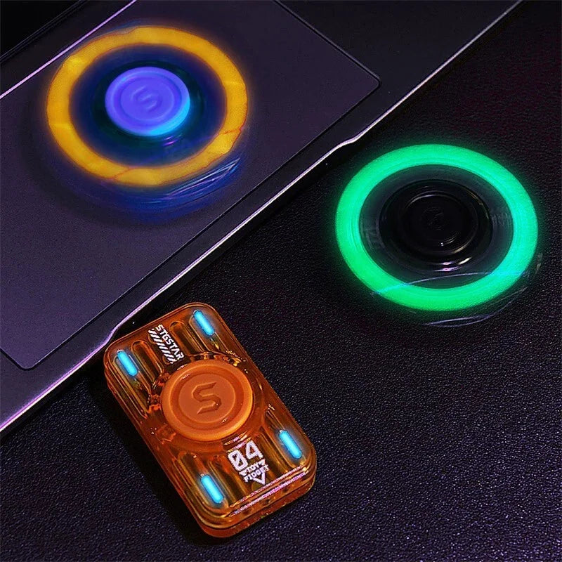 Hot 2 in 1 Multifunctional Fidget Toy Plastic Push Fidget Slider EDC Spinner 07FC0E-D4 - KOEEK [6]