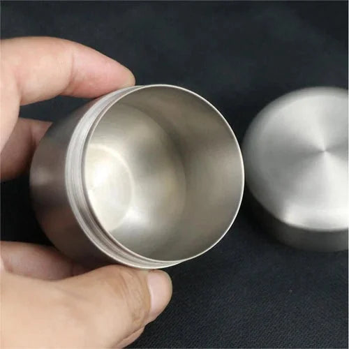 Hot EDC Titanium Waterproof Pill Holder Organizer Container Tea Storage Box 07FC0E-D4 - KOEEK [6]
