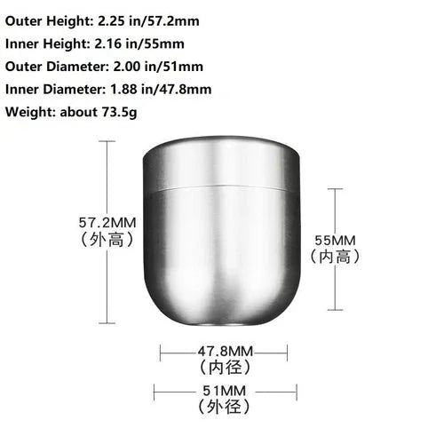 Hot EDC Titanium Waterproof Pill Holder Organizer Container Tea Storage Box 07FC0E-D4 - KOEEK [7]