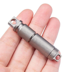 Hot Mini EDC Titanium Alloy Waterproof Case Portable Keychain Pendant Multi Tool 07FC0E-D4 - KOEEK [2]