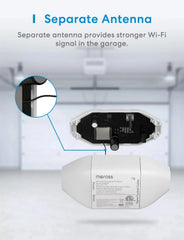 Intelligent garage door opener remote control with multiple notification modes 07FC0E-D4 - KOEEK [2]