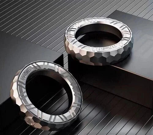 Irregular Fidget Ring EDC Stainless Steel Fidget Toy Relief Toy ADHD Toys 07FC0E-D4 - KOEEK [1]