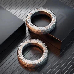 Irregular Fidget Ring EDC Stainless Steel Fidget Toy Relief Toy ADHD Toys 07FC0E-D4 - KOEEK [2]