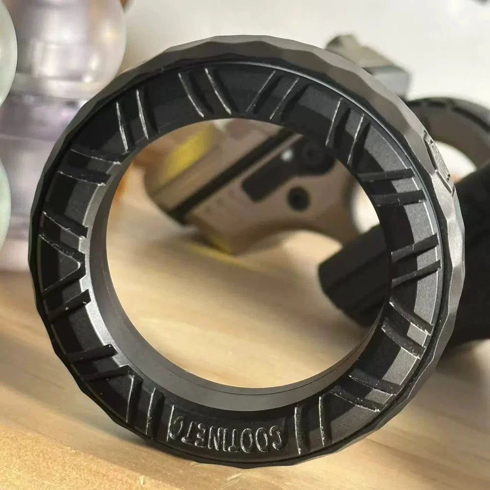 Irregular Fidget Ring EDC Stainless Steel Fidget Toy Relief Toy ADHD Toys 07FC0E-D4 - KOEEK [8]