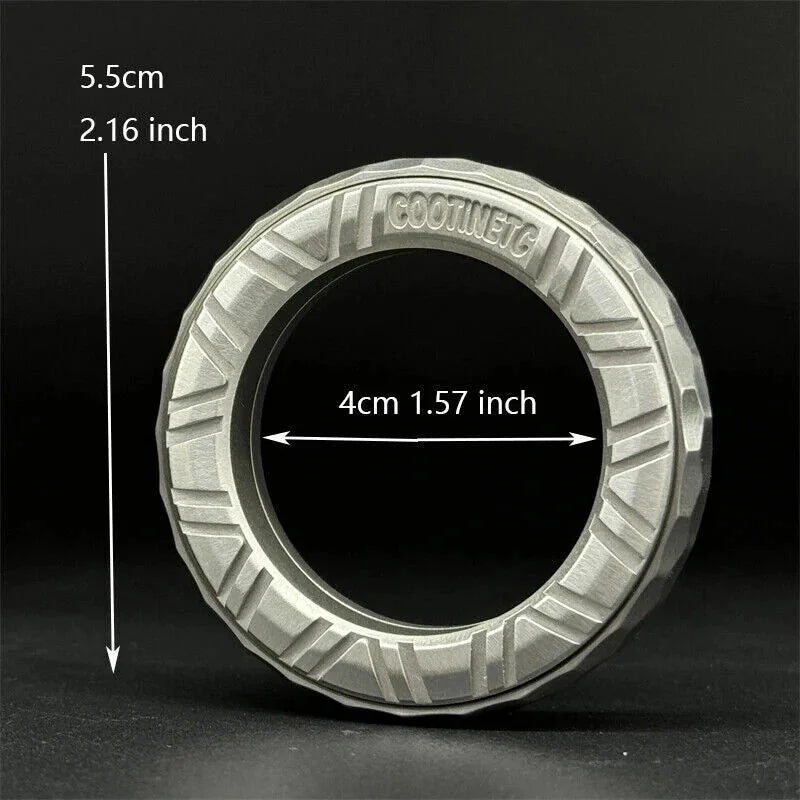 Irregular Fidget Ring EDC Stainless Steel Fidget Toy Relief Toy ADHD Toys HOT 07FC0E-D4 - KOEEK [2]