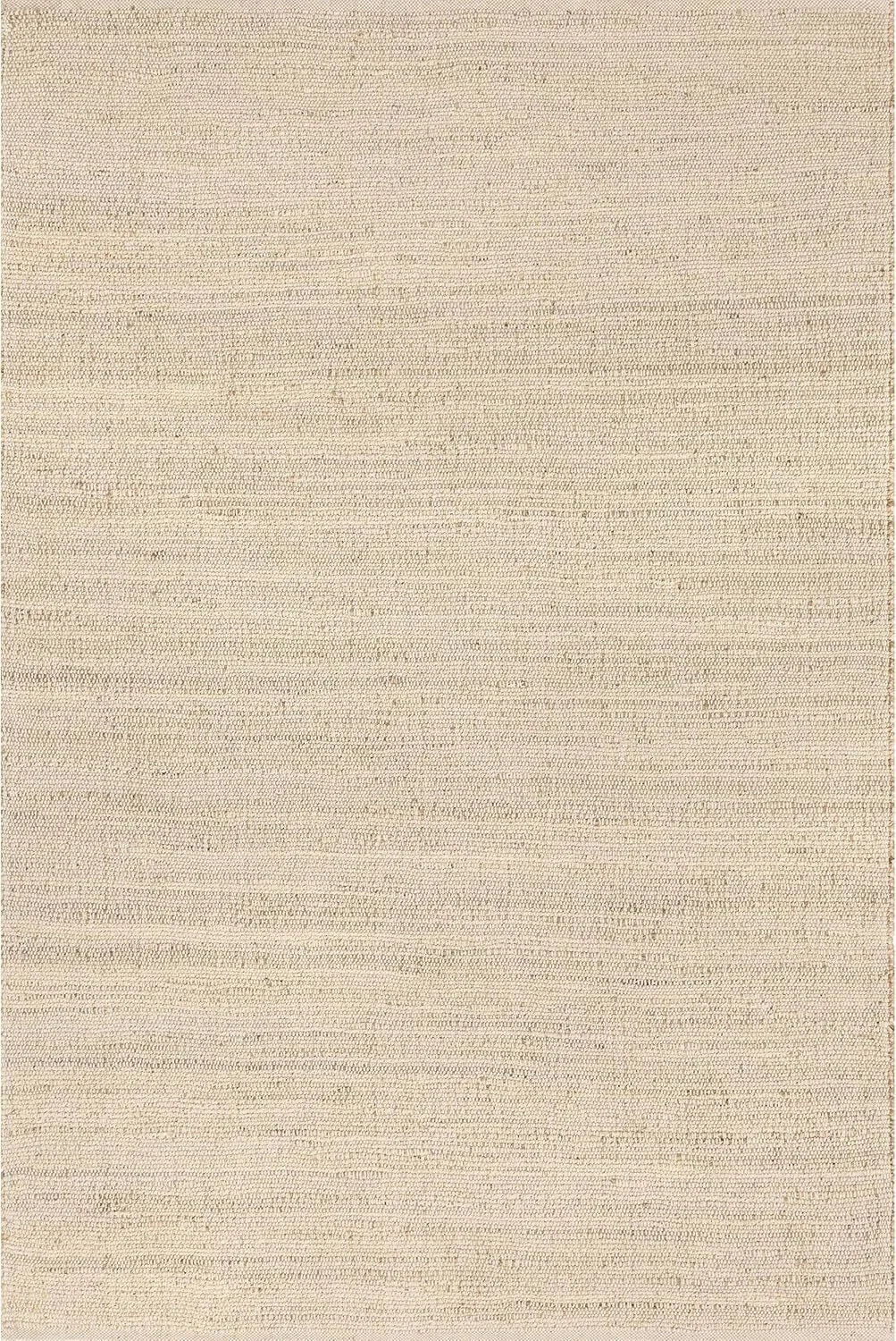 Jute and Cotton Hand-Woven Area Rug, Natural,Solid Color Rustic Farmhouse Style 07FC0E-D4 - KOEEK [2]