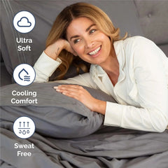 King Size 4 Piece Sheet Set - Comfy Breathable & Cooling Bed Sheets Set -Bedding 07FC0E-D4 - KOEEK [4]