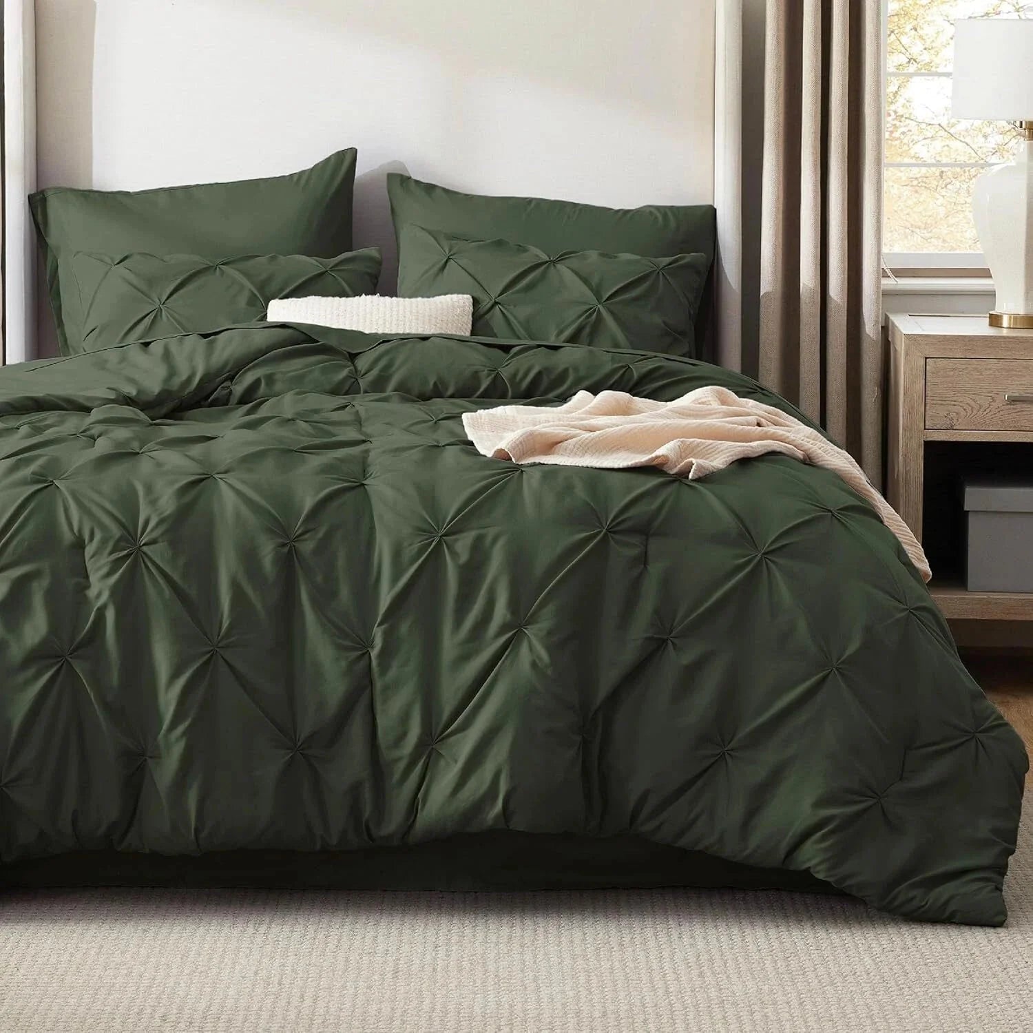 King Size Bed Comforter Set - King Size Bedding Set 7 pcs 07FC0E-D4 - KOEEK [4]