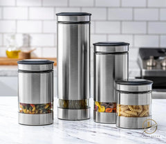 Kitchen Countertop Airtight Food Storage Container with Window, Set of 4 07FC0E-D4 - KOEEK [4]