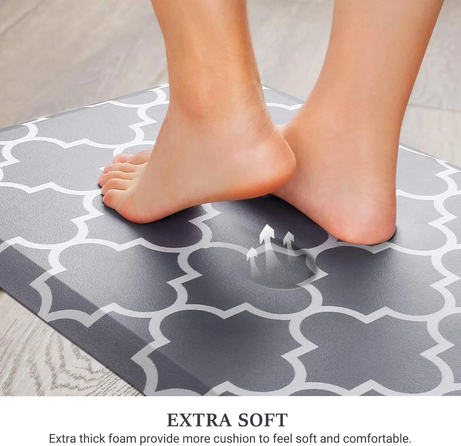Kitchen Mat and Rugs Cushioned Anti-Fatigue,17.3"x 28",Non Slip Waterproof 07FC0E-D4 - KOEEK [3]