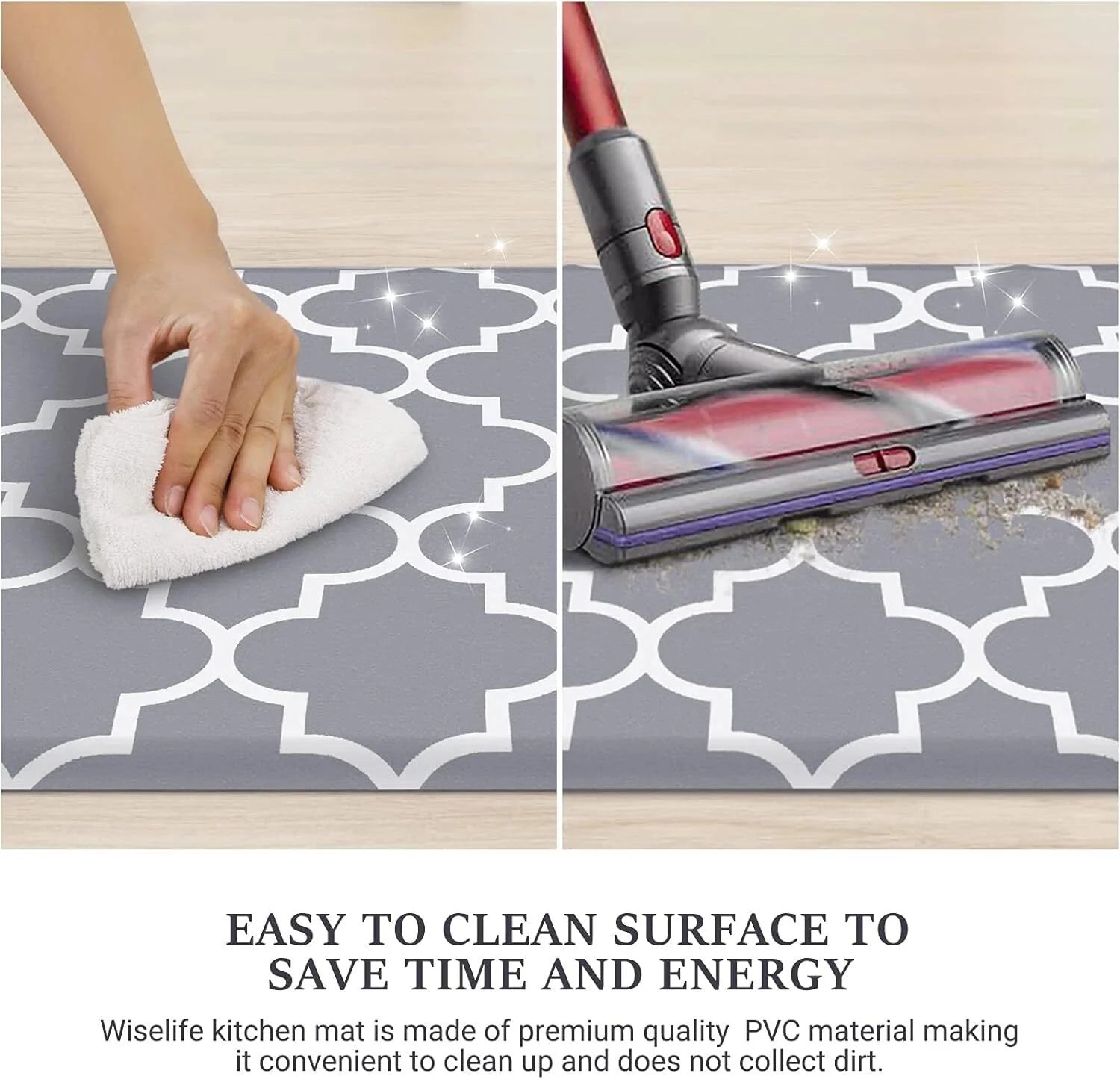 Kitchen Mat and Rugs Cushioned Anti-Fatigue,17.3"x 28",Non Slip Waterproof 07FC0E-D4 - KOEEK [5]