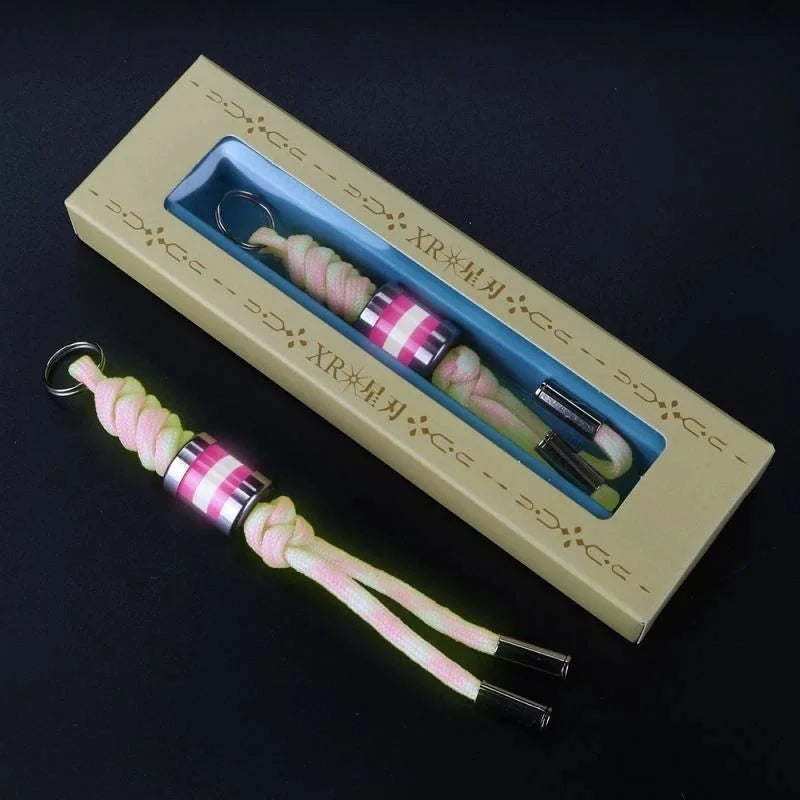 Knife Lanyard with Titanium Glow in the Dark Bead Paracord Lanyard Keychain EDC 07FC0E-D4 - KOEEK [10]