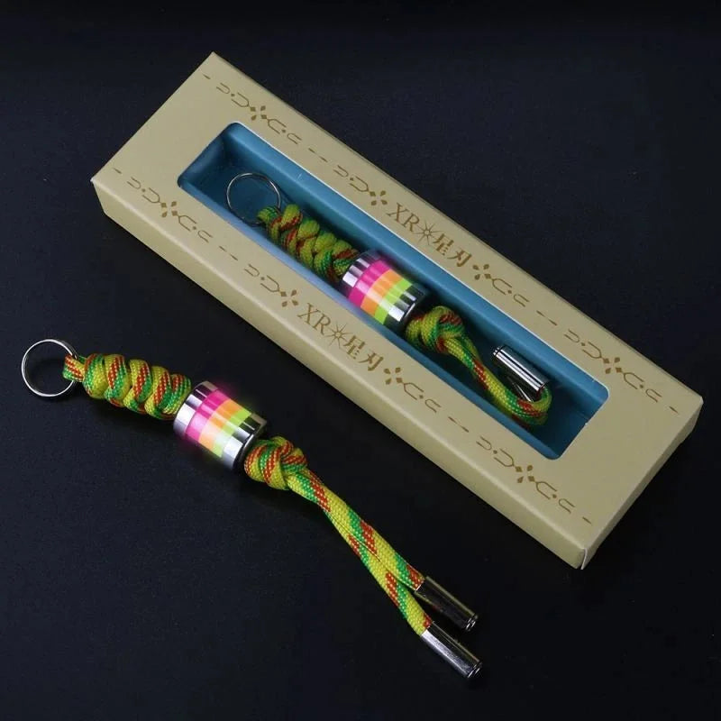 Knife Lanyard with Titanium Glow in the Dark Bead Paracord Lanyard Keychain EDC 07FC0E-D4 - KOEEK [11]