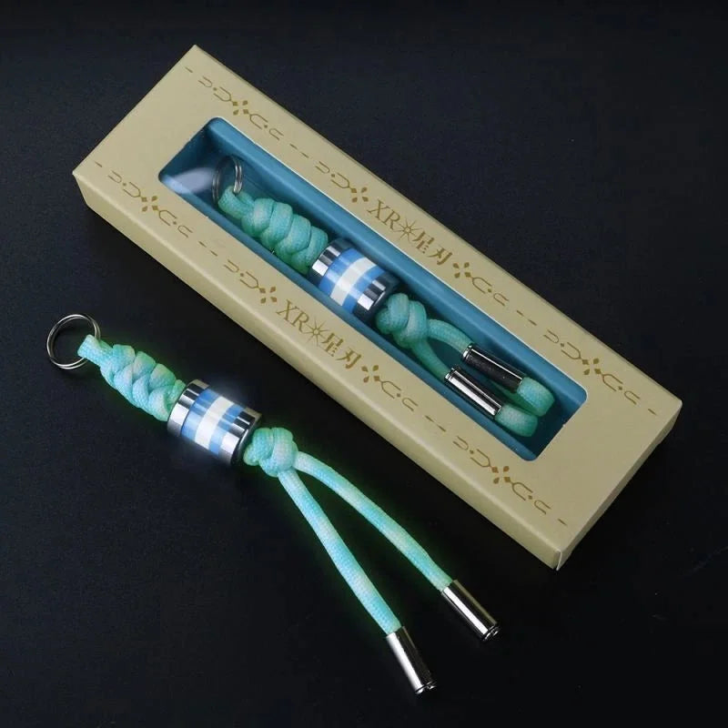 Knife Lanyard with Titanium Glow in the Dark Bead Paracord Lanyard Keychain EDC 07FC0E-D4 - KOEEK [9]
