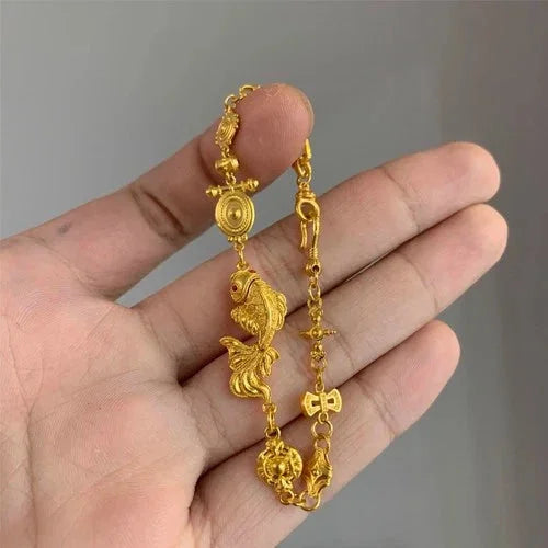 Koi Bead Bracelet Vintage Lucky Amulet Jewelry For Women Fashion Gift 07FC0E-D4 - KOEEK [3]